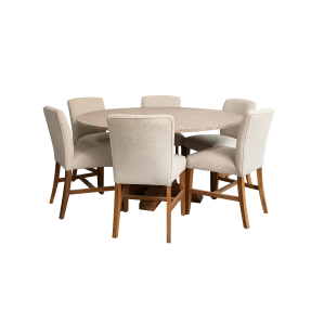 Granite dining table with dining chair